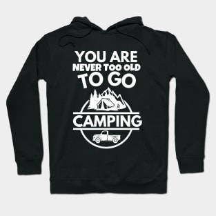 You are never too old to go camping Hoodie